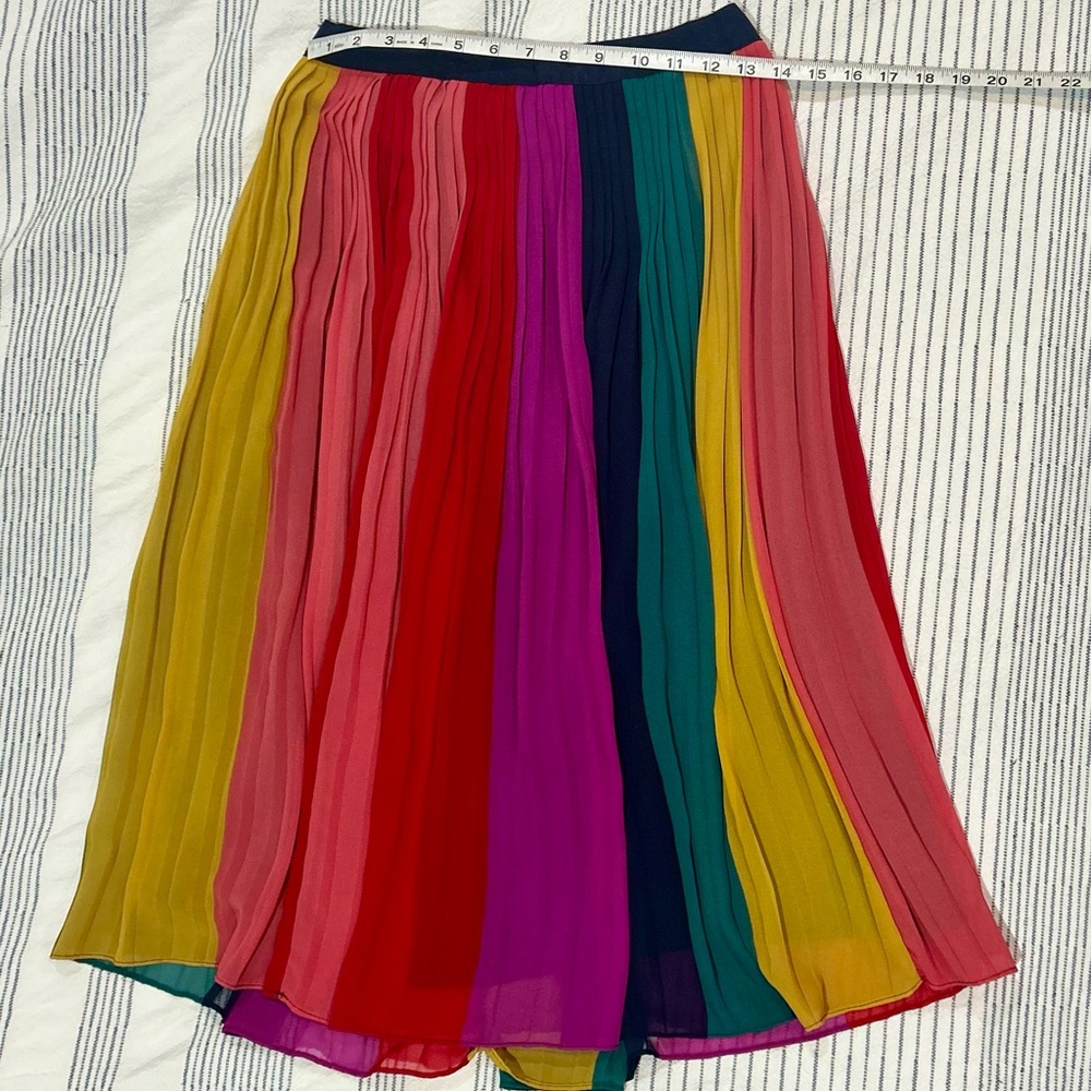J. Crew Multicolor Pleated Women's Skirt
